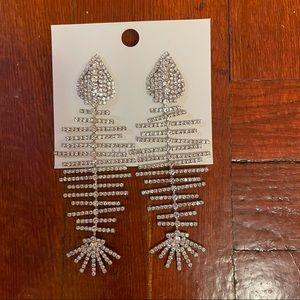 Fish bone earrings